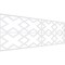 Ekena Millwork Set of Four Panels for 94 1/2"W x 32 1/4"H Fowler Fretwork Wainscot Wall Paneling WPKP16X01X47FLR - alternate 1